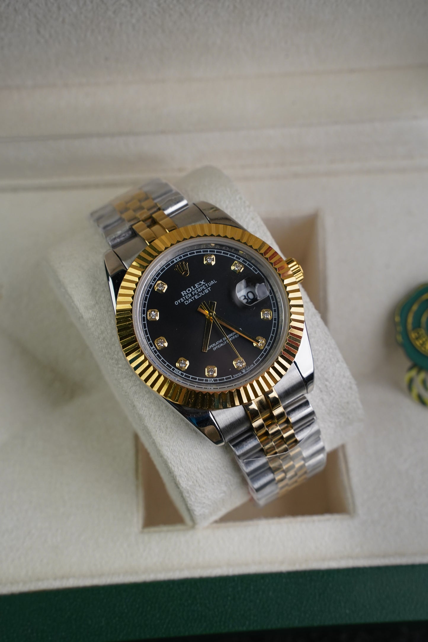 DateJust TwoTone Automatic Diamond Dial Replica