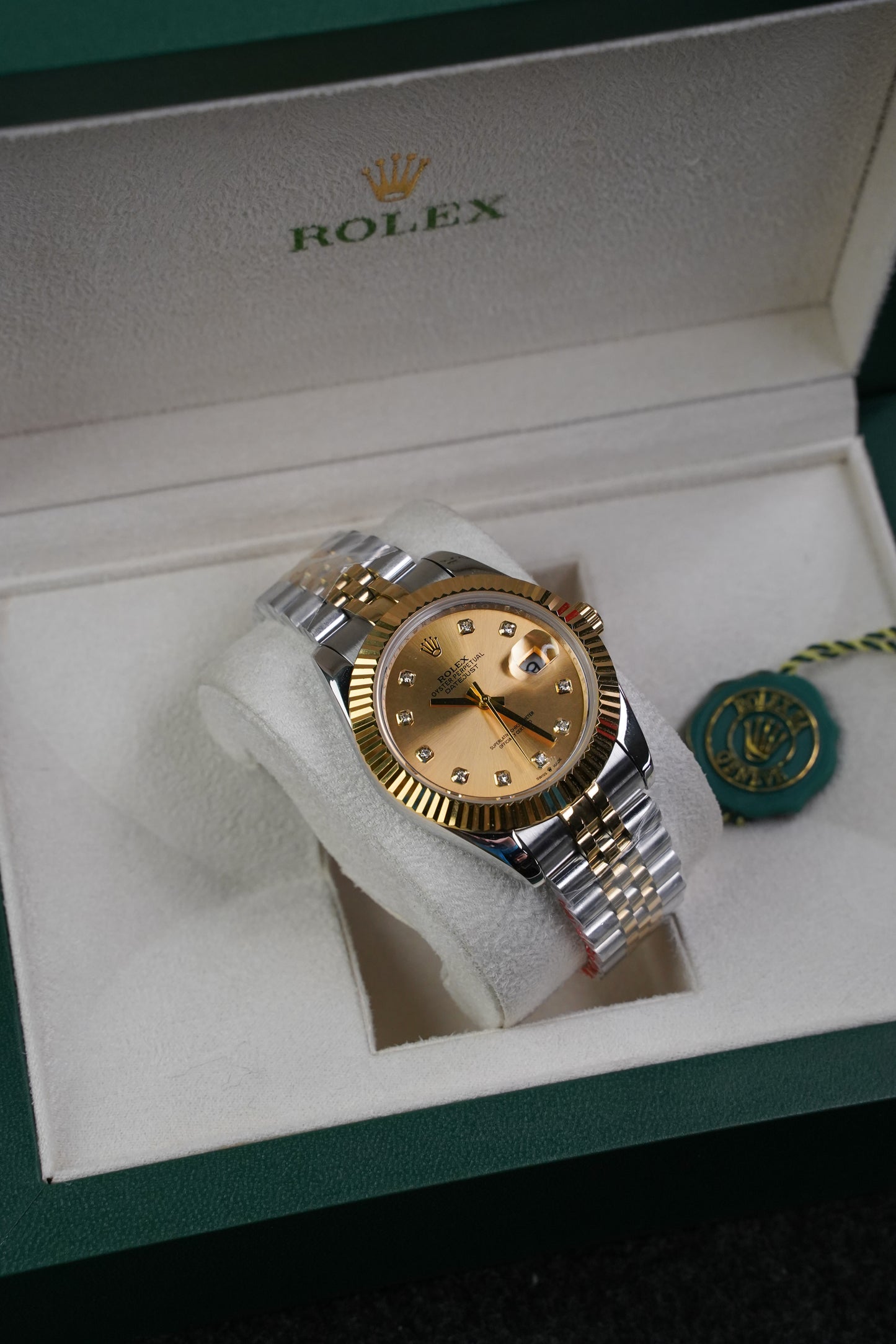 TwoTone DateJust Automatic Diamond Dial Replica