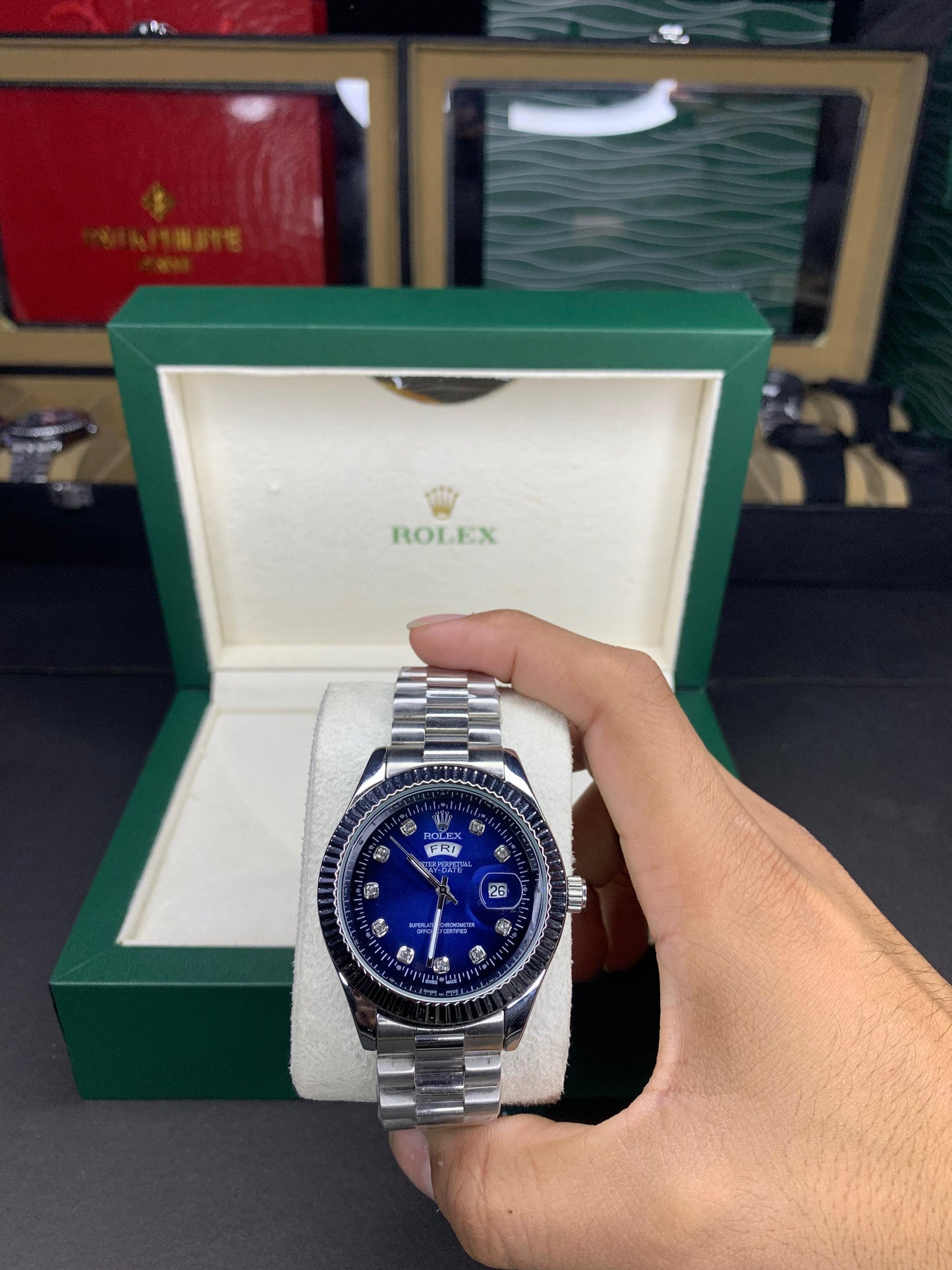 DayDate Blue Dial Replica