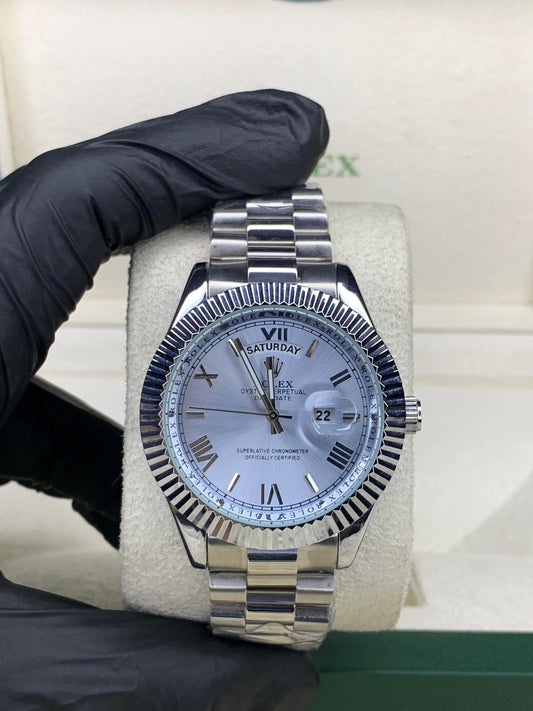 Day-Date Roman Ice Blue Dial